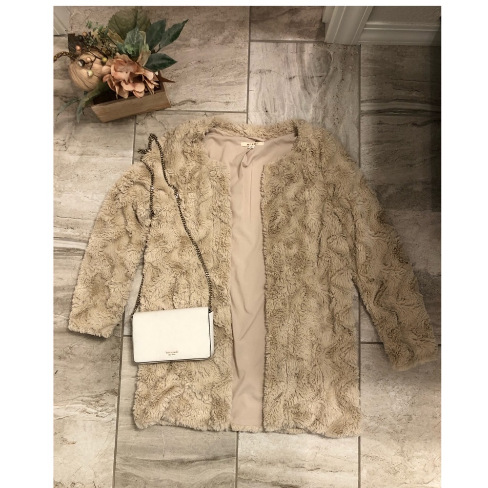Faux fur coat